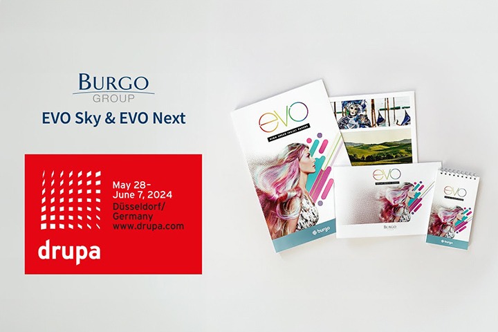 Burgo Group digital papers at drupa 2024 stands
