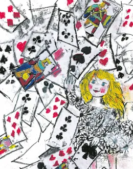 2000 / Emanuele Luzzati, Alice e le carte